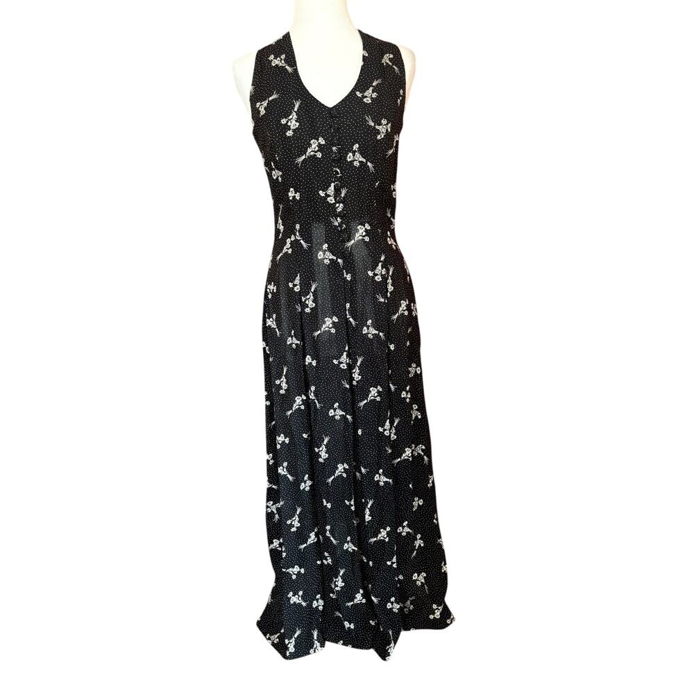 VTG Elizabeth Wayman Dress Sz 4 Y2K Whimsygoth Maxi Cottagecore Date Night Maxi